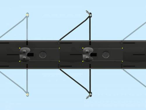 Paired AeRoWing™ sculling riggers